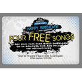 4 Song Music Download Card